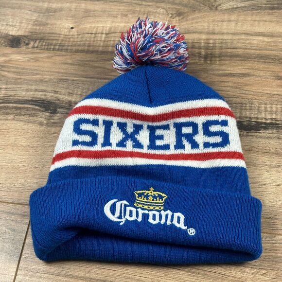 Philadelphia 76ers Winter Hat Embroidery Spellout Corona Beer - Picture 5 of 7